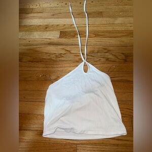 White Halter Top